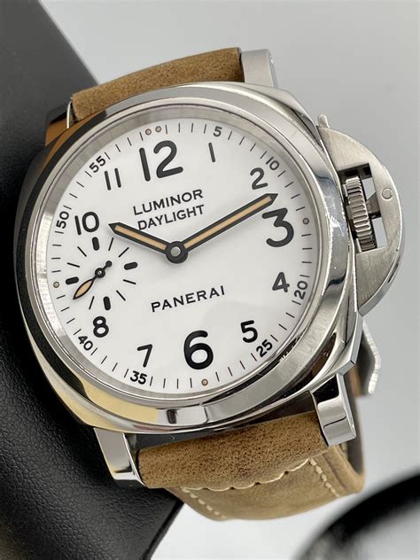 panerai 602|Panerai Luminor Daylight 8 Days White Dial SS .